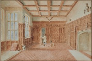 Chillington House Maidstone, Ansicht der Großen Halle von M. J. Tomalin