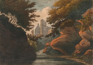 Rosline Castle, 1800 von M. Merigot