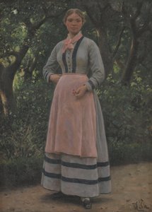 Junges Mädchen in einem Garten