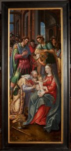 Anbetung der Könige, Triptychon, Rechte Tafel