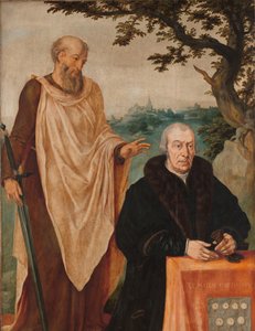 Sibylla Erythrea (linker Flügel eines Triptychons: der Stifter Matelief Dammasz. und St. Paulus (Vorderseite) und die erythräische Sibylle (Rückseite)) von Maarten van Heemskerck