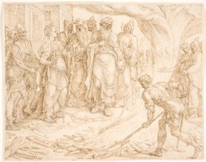 Tamar gibt sich zu erkennen von Maarten van Heemskerck