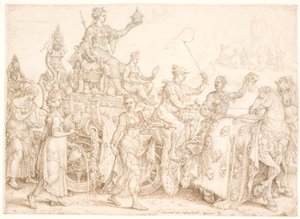 Triumphwagen. Opulentia (Reichtum)