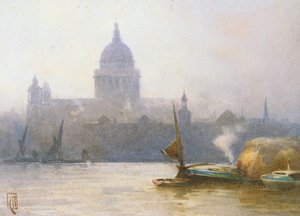St. Pauls von der Themse aus von Mabel Catherine Robinson
