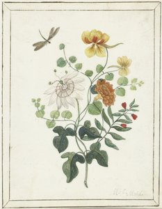 Stillleben mit Blumen von Machtelt Moninckx