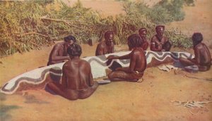 Totemistische Rituale bei den australischen Schwarzen, ca. 1935