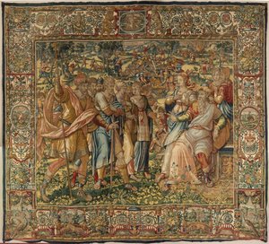 Geschichte von Gideon, spätes 16. Jahrhundert (Seide und Wolle)