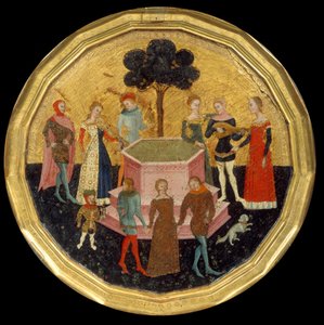 Der Garten der Liebe, ca. 1370 von Maestro di Deschi Da Parto