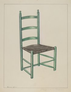 Leiterstuhl - Genannt Rüttelstuhl, ca. 1936 von Magnus S. Fossum