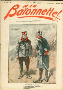 Cover von La Baionnette, Satirisch in Farben von Henri Maigrot