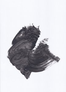 Dynamisches schwarzes Abstrakt