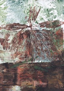 Erdige Wasserreflexion