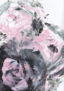Rosa Graues Dynamisches Abstrakt