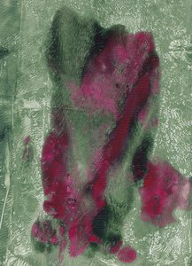 Lebhaftes Magenta-Grün Abstrakt