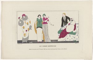Journal des Dames et des Modes, 1. Januar 1913: Die schwierige Wahl von Maire