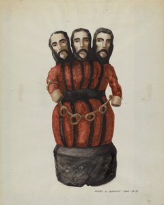 Bulto: Heilige Dreifaltigkeit, ca. 1937 von Majel G. Claflin