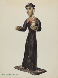 Bulto - Santa Rita, ca. 1938 von Majel G. Claflin