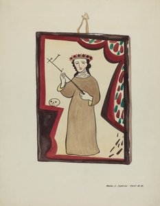 Retablo-Santa Rita, ca. 1937