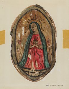 Retablo - Santa Maria, ca. 1939 von Majel G. Claflin