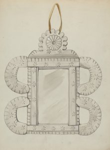 Zinnspiegelrahmen von Majel G. Claflin