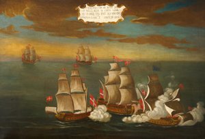 Eroberung eines türkischen Schiffes durch ein Geschwader des Ordens vor Karthago