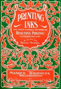 Druckfarben und andere Materialien zur Herstellung schöner Drucke - Werbung, 1916