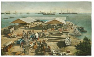 Landung der Amerikaner in Ponce, Puerto Rico, 27. Juli 1898 von Manuel Cuyàs Agulló