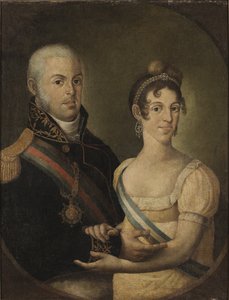 Porträt von Johann VI. von Portugal und Carlota Joaquina von Spanien