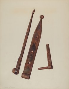 Scharniere und Bolzen, ca. 1939 von Manuel G. Runyan