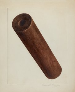 Druckerpresse Walze, ca. 1938 von Manuel G. Runyan