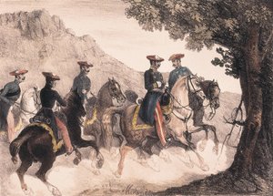 Erster Karlistenkrieg, Bruno de Villarreal und sein Stab von Manuel Miranda