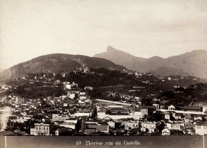 Ansicht von Santa Teresa in Brasilien, ca. 1880-90 (s/w Foto) von Marc Ferrez
