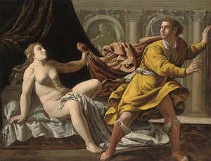 Joseph und Potiphars Frau von Marcantonio Bassetti