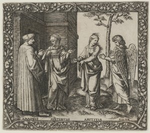 Amadeus Berruti mit Austeritas, Amititia und Amor