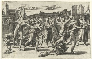 Massaker der Unschuldigen von Marcantonio Raimondi