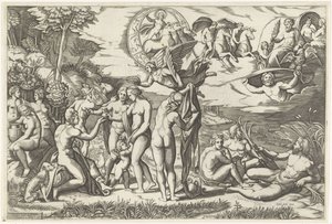 Das Urteil des Paris von Marcantonio Raimondi