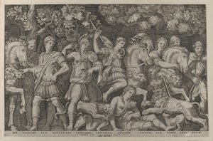Speculum Romanae Magnificentiae: Die Löwenjagd, ca. 1500-1534