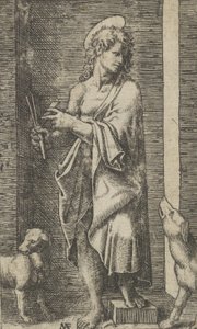 St. Lazarus flankiert von zwei Hunden, aus der Serie 