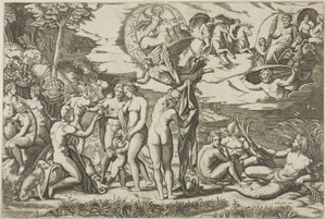 Das Urteil des Paris von Marcantonio Raimondi