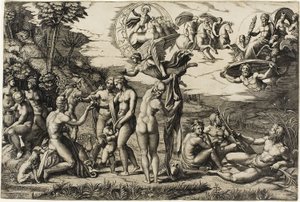 Das Urteil des Paris von Marcantonio Raimondi