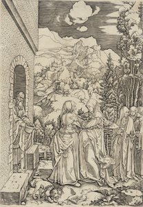 Mariä Heimsuchung von Marcantonio Raimondi