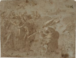 Die Verhaftung Christi mit St. Peter, der Malchus das Ohr abschneidet von Marcantonio del Forno