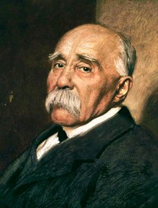 Französischer Premierminister Georges Clemenceau (1841-1929) ca. 1920 von Marcel Andre Baschet