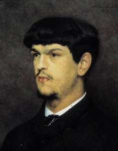 Porträt von Claude Debussy von Marcel Andre Baschet
