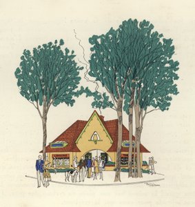Buchhandlung und Tabakladen in Le Touquet von Marcel Jacques Hemjik