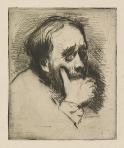 Porträt von Edgar Degas, 1875 von Marcellin Gilbert Desboutin