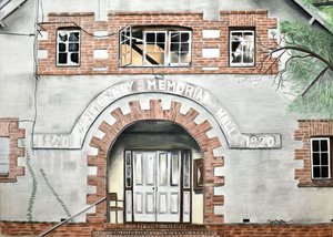 Historischer Eingang zur Centenary Hall