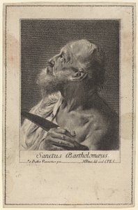 Heiliger Bartholomäus von Marco Alvise Pitteri after Giovanni Battista Piazzetta