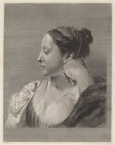 Junge Frau im Profil von Marco Alvise Pitteri after Giovanni Battista Piazzetta