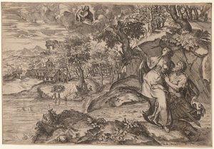 Augustus und die Tiburtinische Sibylle von Marco Angolo del Moro